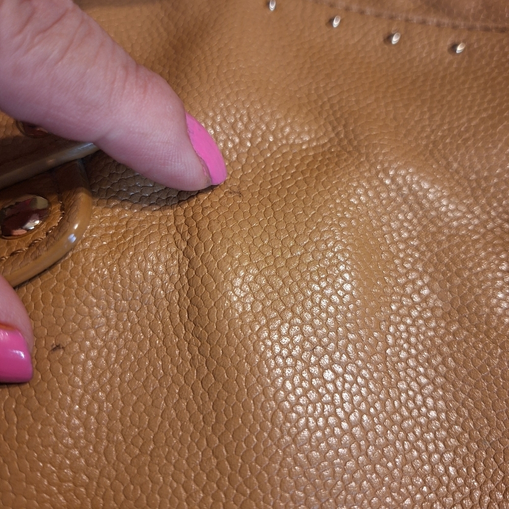 Cole Haan Tan Leather Shoulder /Satchel Handbag - Picture 14 of 16